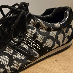 Coach Black and Tan Sneakers